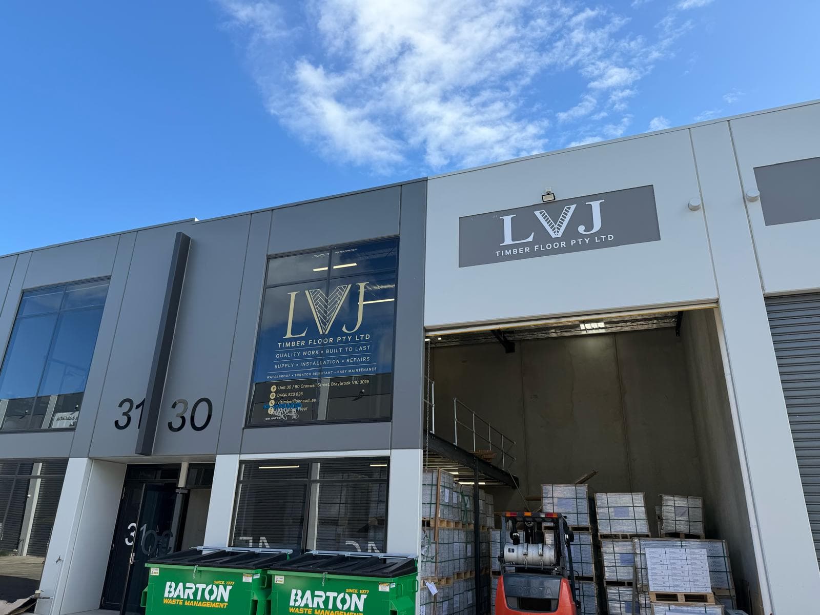 LVJ Timber Floor showroom Braybrook Melbourne